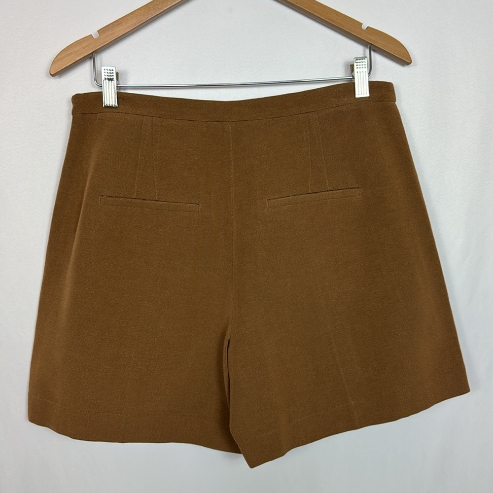 Vince‎ High Waist Tailored Shorts Size 10 In Amber Wave Women’s - Picture 8 of 13